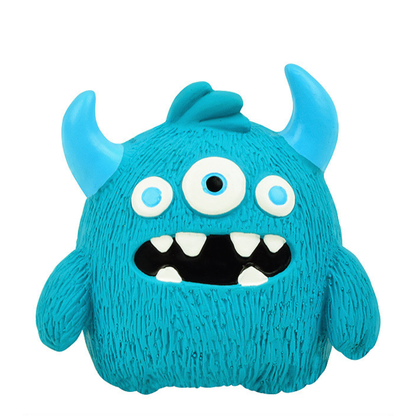 Durable Eco-Friendly Monster Teeth Cleaning Latex Squeaky Dog Toy