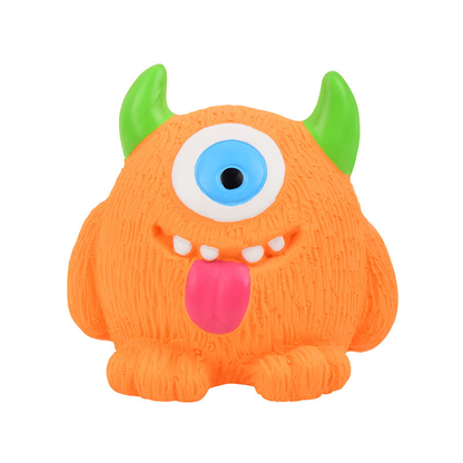 Durable Eco-Friendly Monster Teeth Cleaning Latex Squeaky Dog Toy