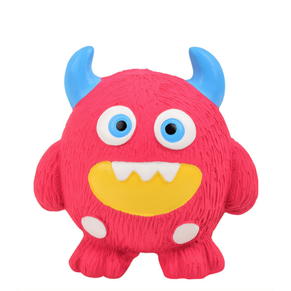 Durable Eco-Friendly Monster Teeth Cleaning Latex Squeaky Dog Toy
