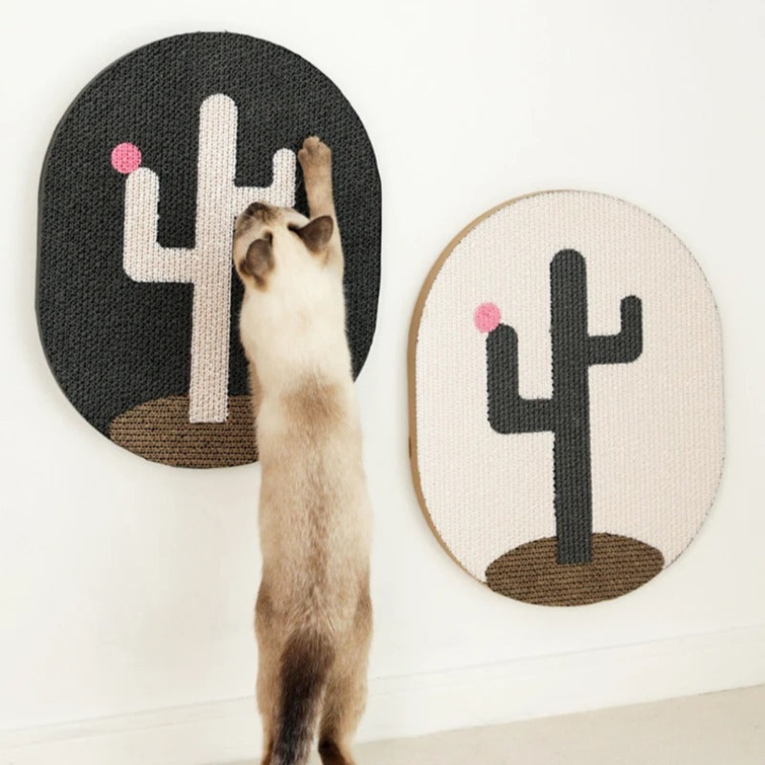 Cat wall scratching board