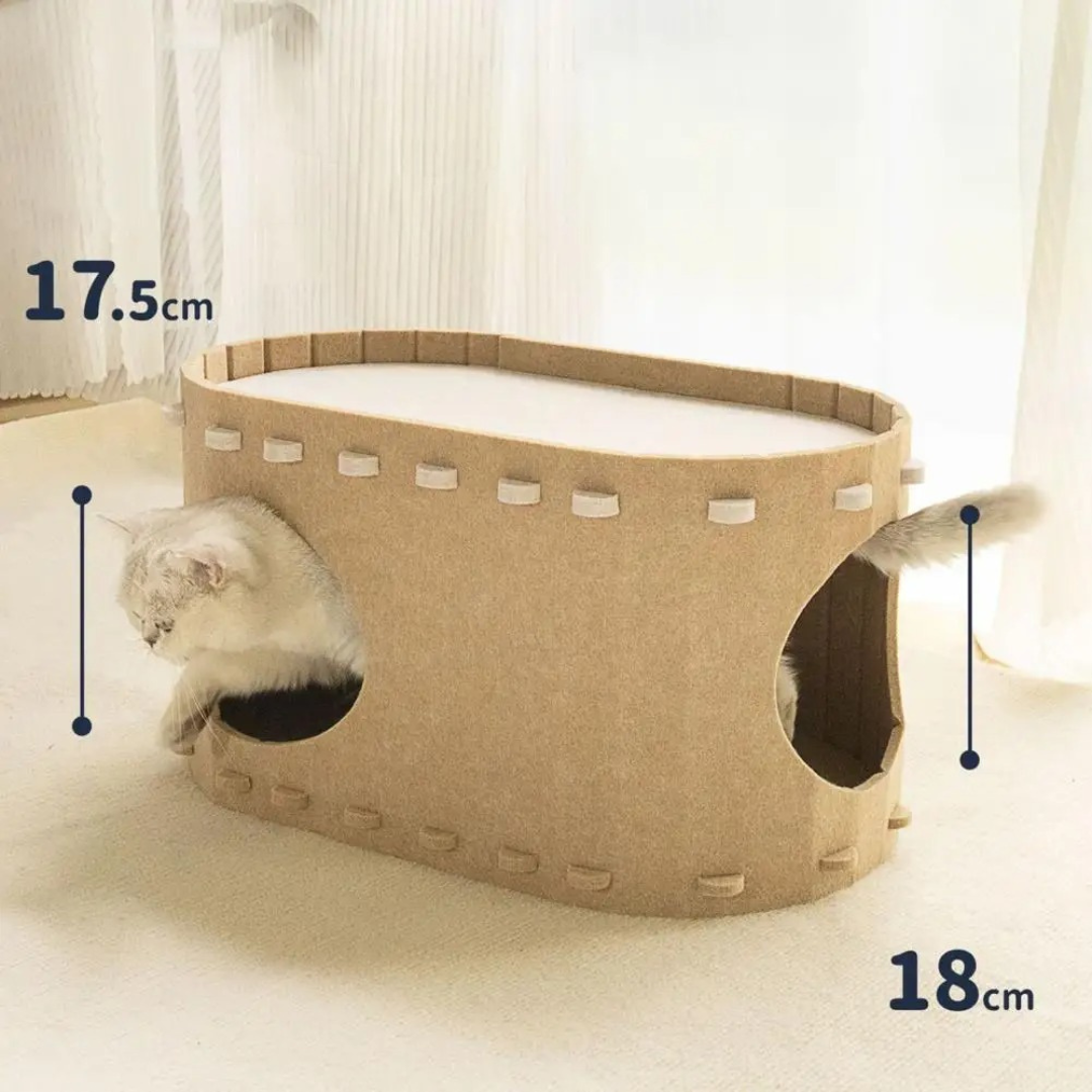 Cozy Felt Cat Cave