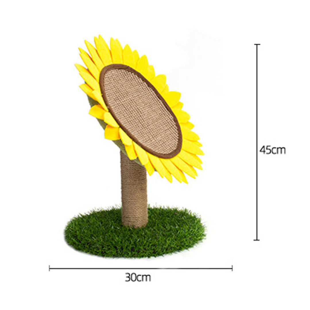 Cat Sunflower Scratching Post made of Sisal