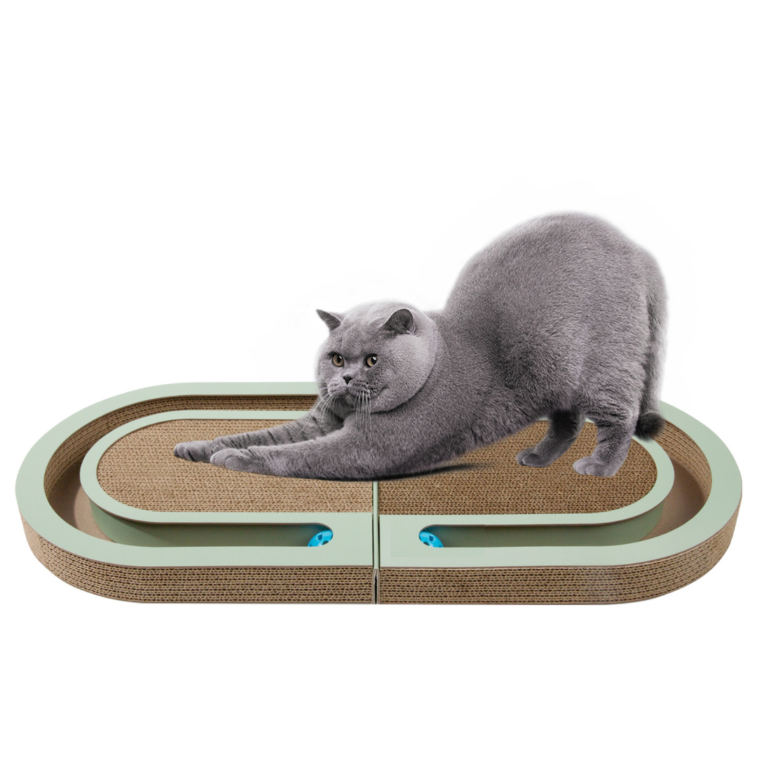 Cat Scratching and Play Bed Made of Cardboard