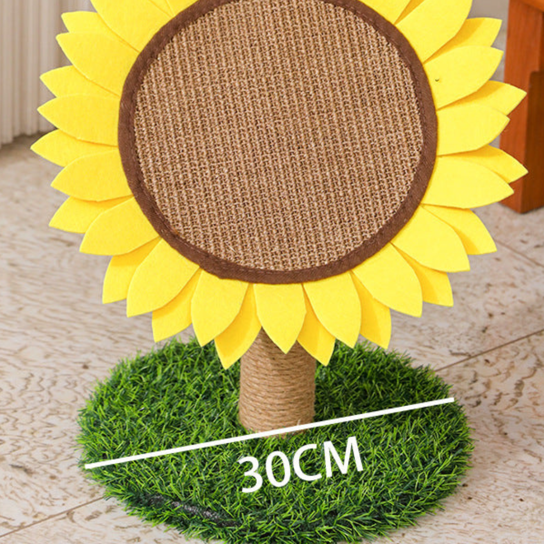 Cat Sunflower Scratching Post made of Sisal