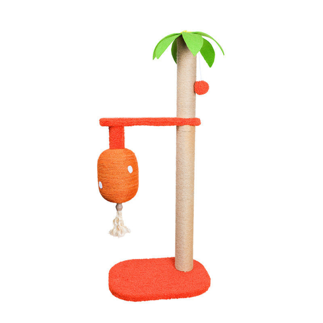 Cat Palm Sisal Scratching Post with Orange