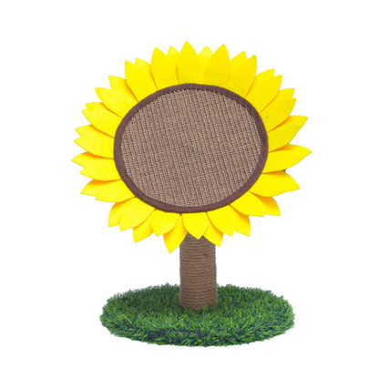 Cat Sunflower Scratching Post made of Sisal