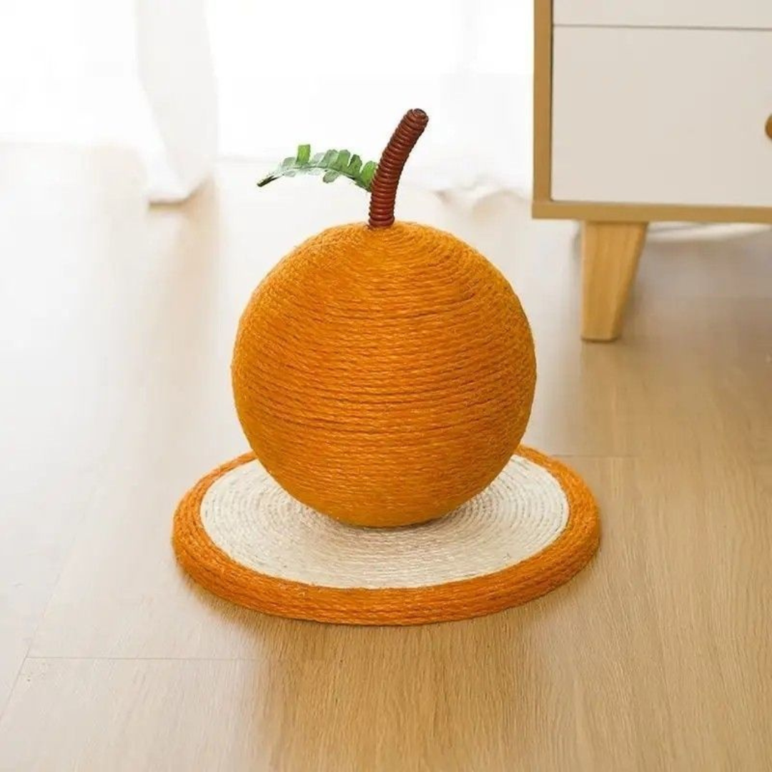 Carrot-Shaped Sisal Scratcher for Cats