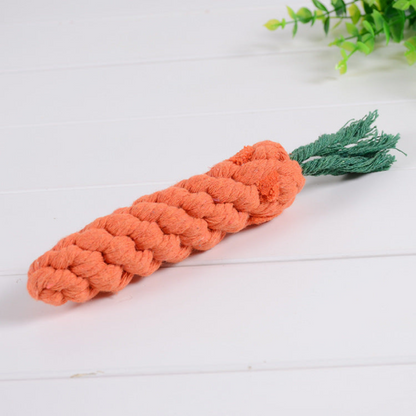 Robust chew toy set made from cotton