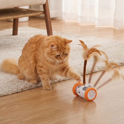 Self-Moving Feather Cat Teaser Toy
