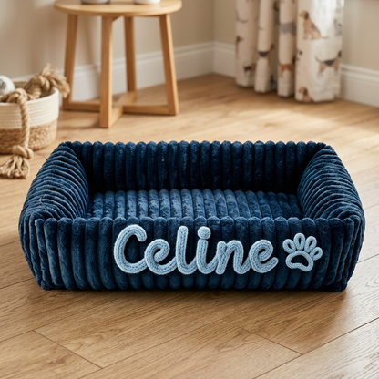 Personalized Fluffy Cloud Dog Bed with Soft Bolsters