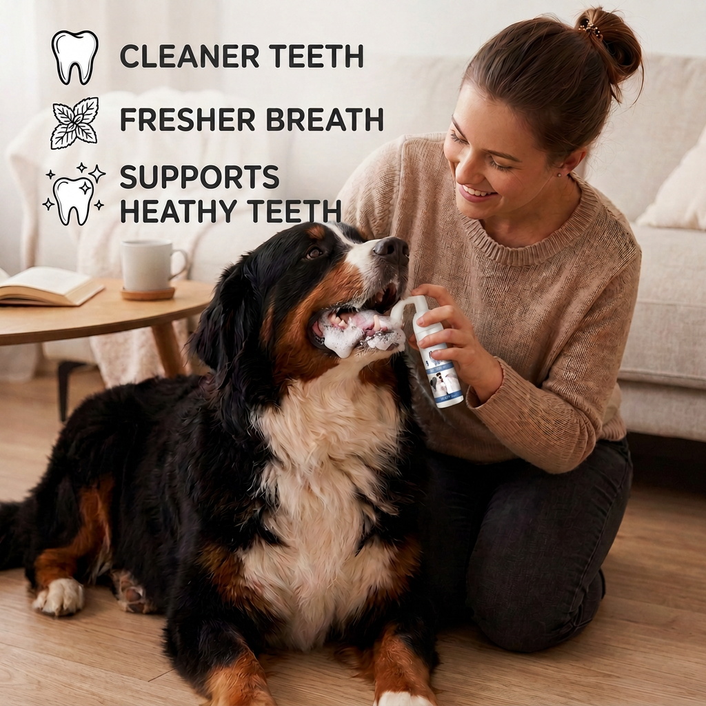 Dog Dental Cleaning Foam – Brighter Teeth & Fresh Breath