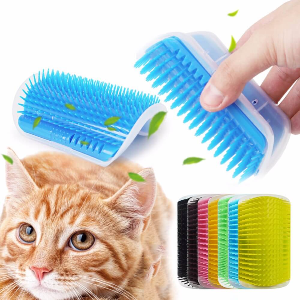 Self-Grooming Cat Corner Brush – FurRelaxer