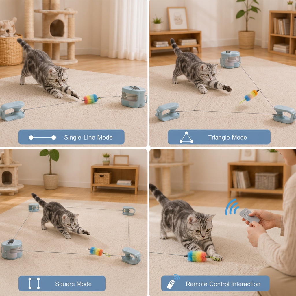 Automatic Cat Chasing Track Toy