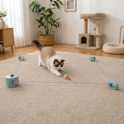 Automatic Cat Chasing Track Toy