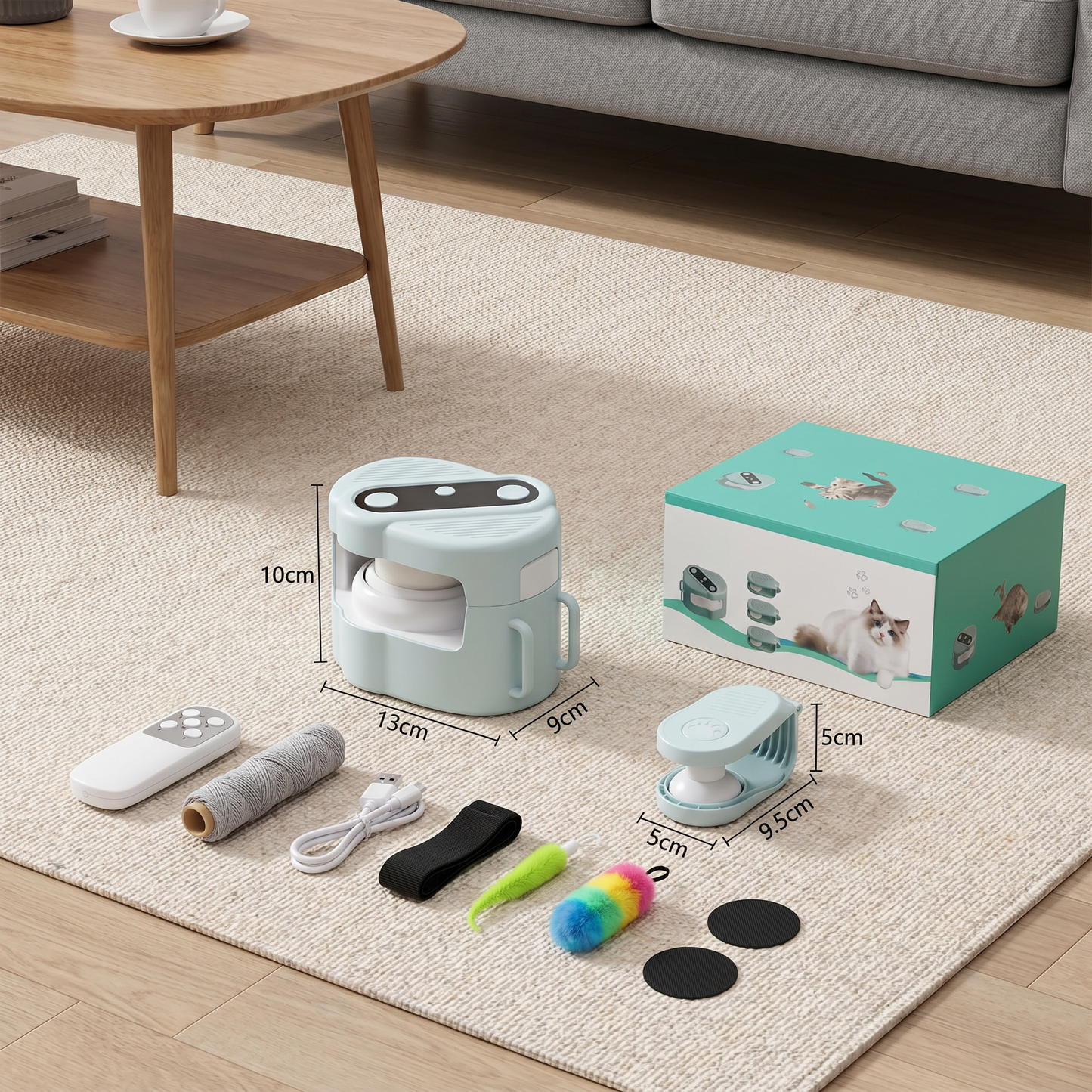 Automatic Cat Chasing Track Toy