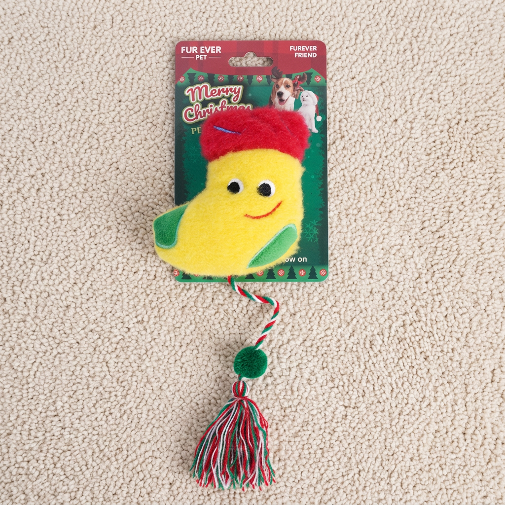 Christmas Catnip Rope Teaser Cat Toy
