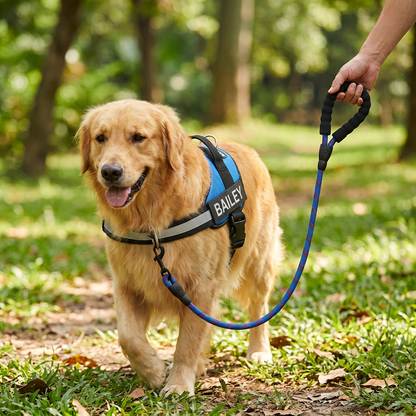 Personalized No-Pull Dog Harness with Front D-Ring – Designed for Neck & Shoulder Relief
