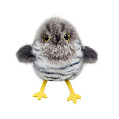Fluttering and chirping bird cat toy