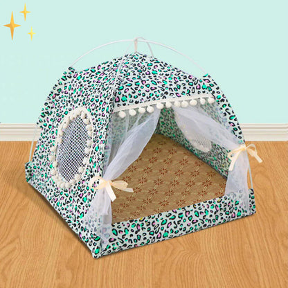 Cozy Retreat Pet Tent with CurtainS