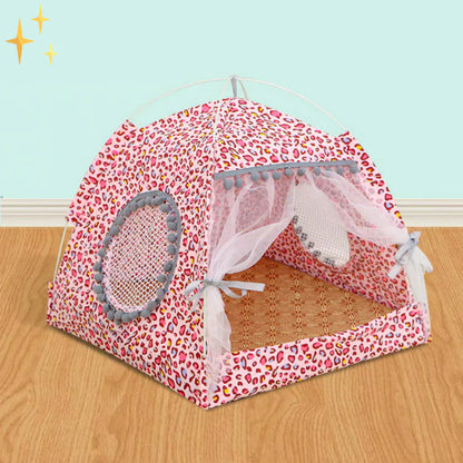 Cozy Retreat Pet Tent with CurtainS