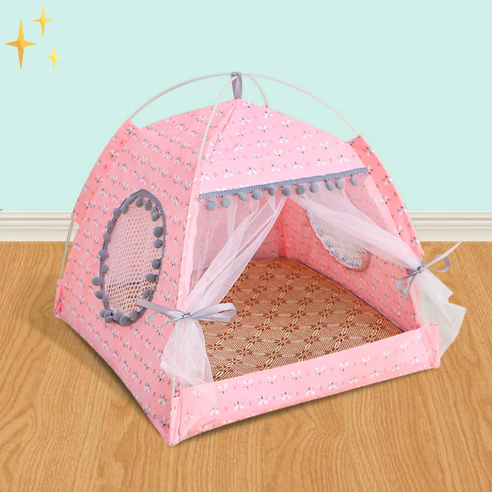 Cozy Retreat Pet Tent with CurtainS