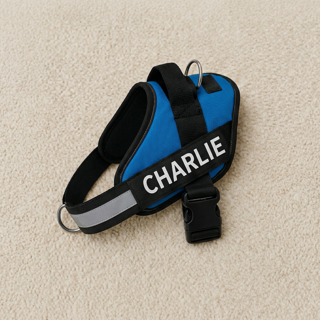 Personalized No-Pull Dog Harness with Front D-Ring – Designed for Neck & Shoulder Relief