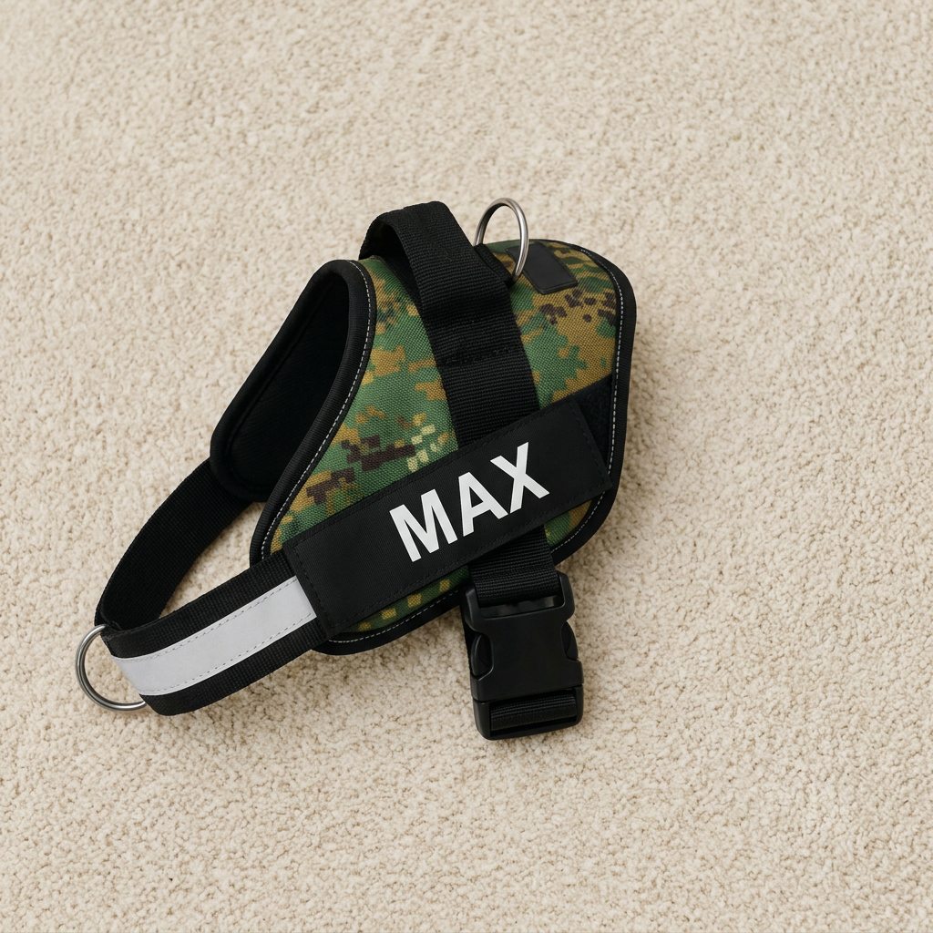 Personalized No-Pull Dog Harness with Front D-Ring – Designed for Neck & Shoulder Relief