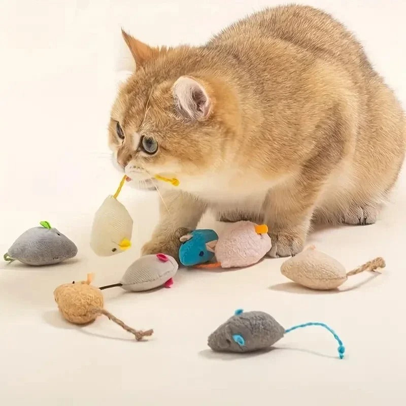 Dead Rabbit Cat Toy 3/7 Piece Interactive Plush Rat Cat Toy – pets-dreams.uk