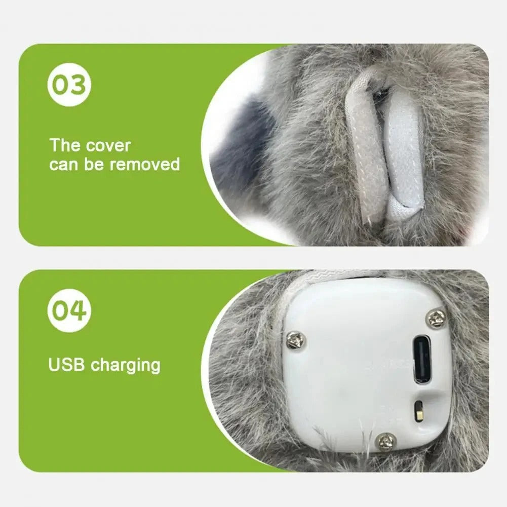 Fluttering and chirping bird cat toy