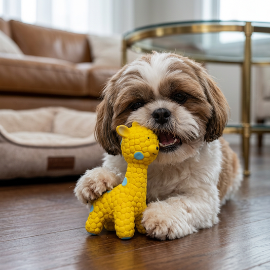 Interactive Squeaky Giraffe Toy for Dogs