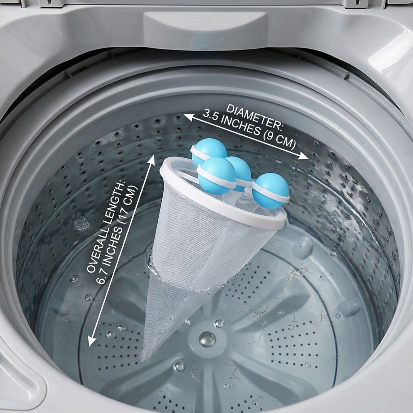 Pet Hair Laundry Filter for Washing Machines – Reusable Mesh Catcher