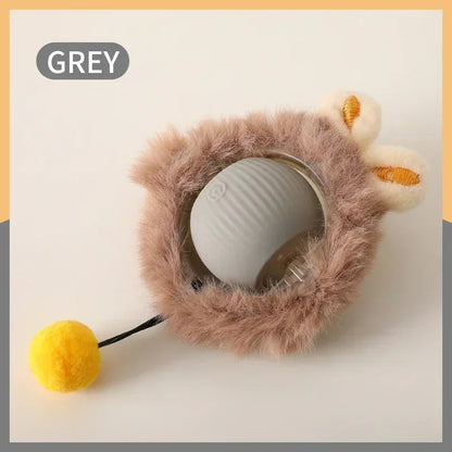 Active Rolling Ball with Fur for Dogs