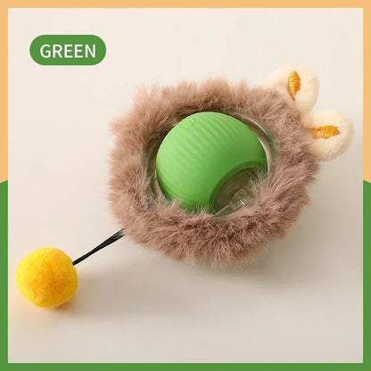 Active Rolling Ball with Fur for Dogs