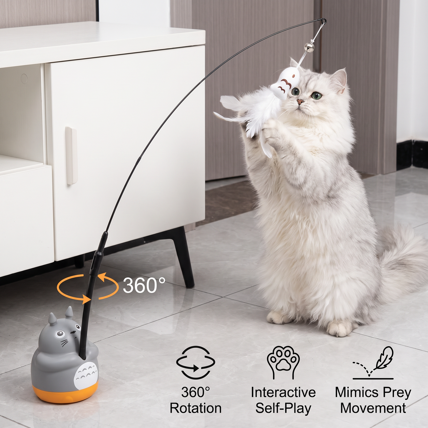 360° Interactive Self-Play Cat Teaser