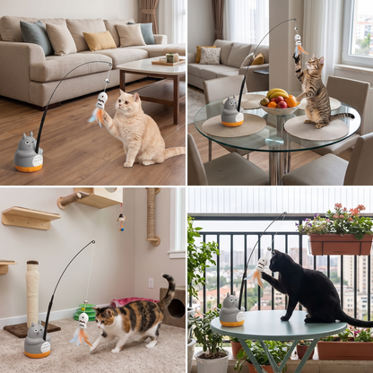 360° Interactive Self-Play Cat Teaser
