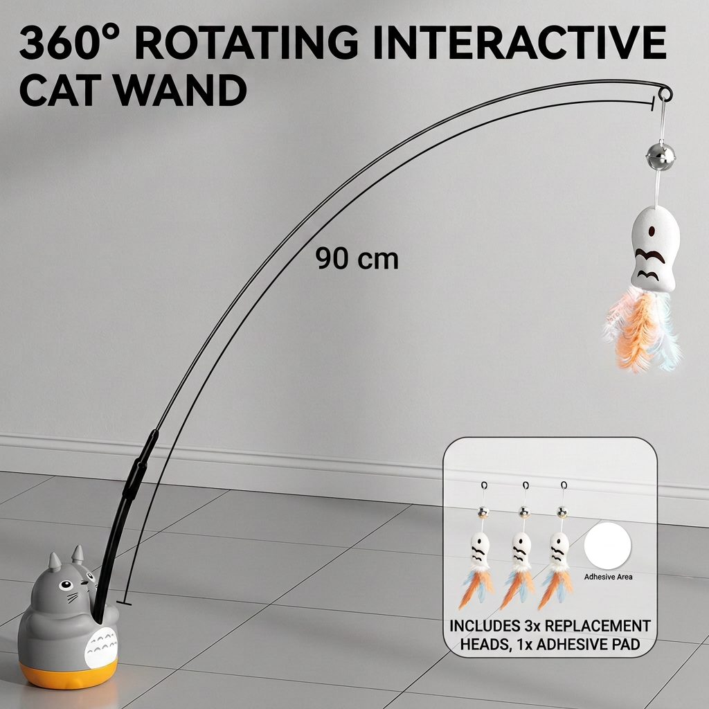 360° Interactive Self-Play Cat Teaser