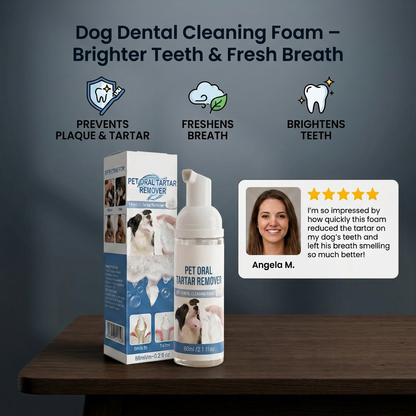 Dog Dental Cleaning Foam – Brighter Teeth & Fresh Breath
