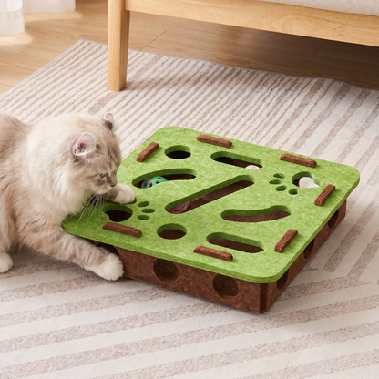 Interactive Cat Puzzle Felt Box Toy