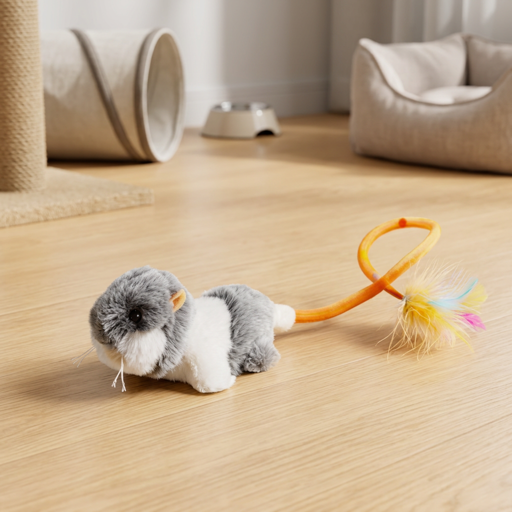 Wiggle Tail Mouse Cat Toy
