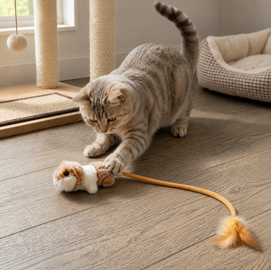 Wiggle Tail Mouse Cat Toy