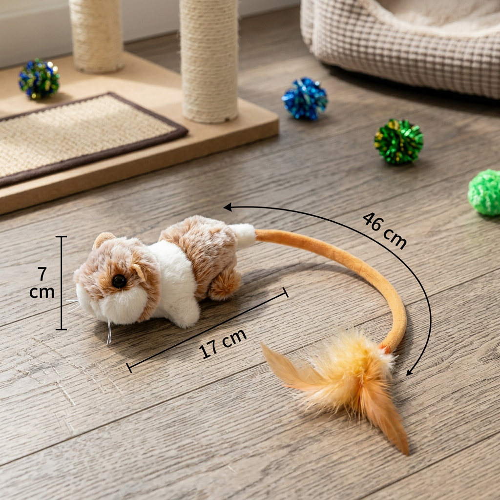 Wiggle Tail Mouse Cat Toy