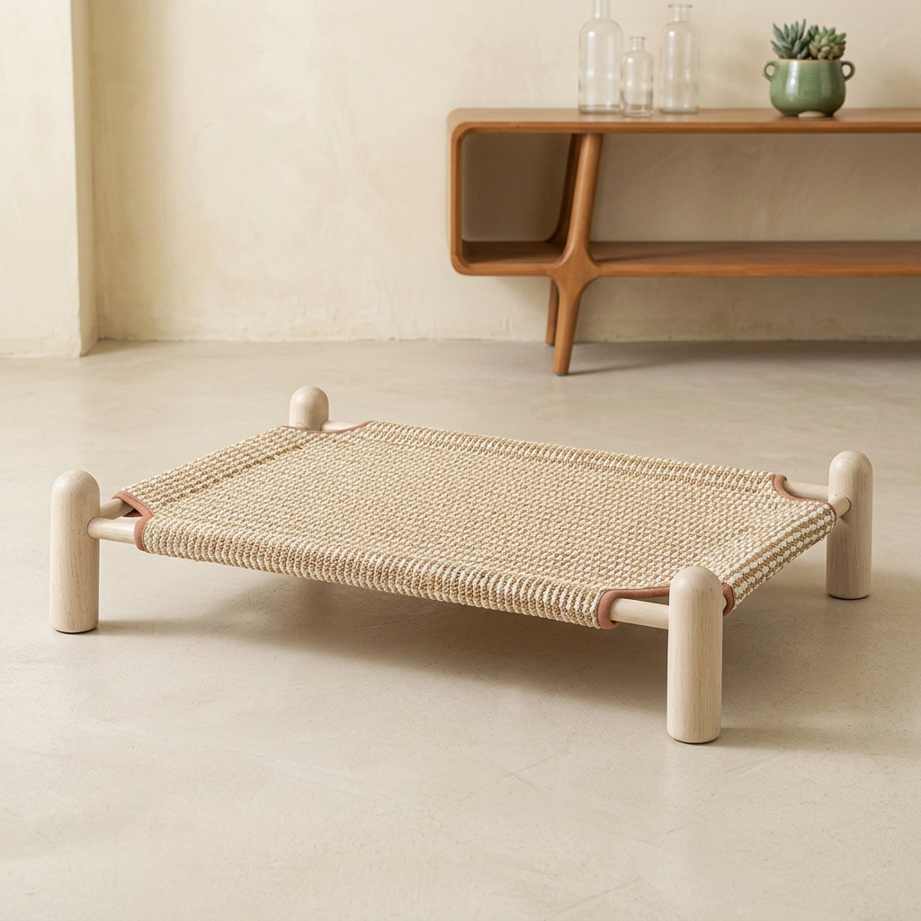 Wear-resistant detachable and durable cat pet sleeping bed with cat scratching board