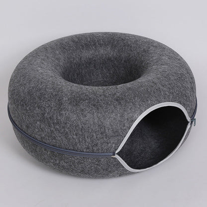 2-in-1 Donut Cat Bed